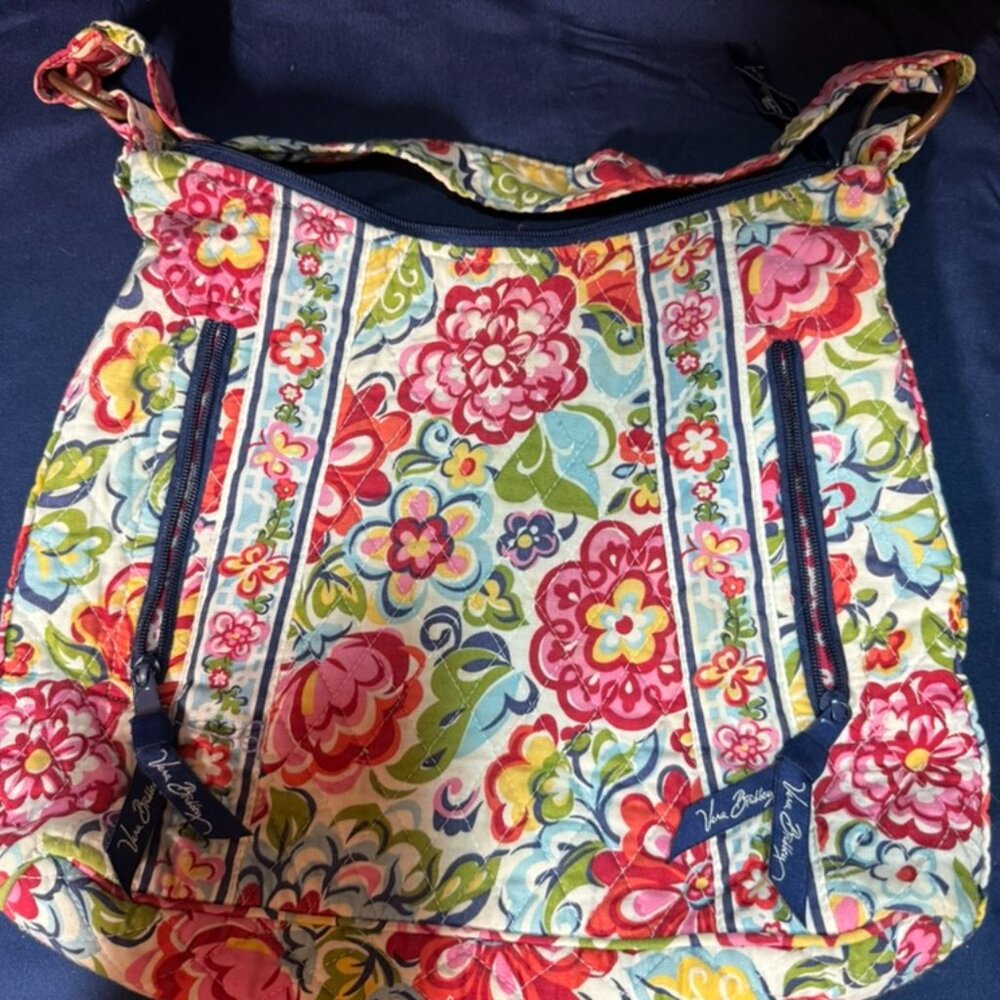 Vera Bradley Lisa B Hope Garden Shoulder Bag Retired Multicolor - EUC